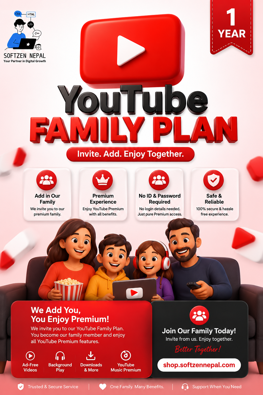 YouTube Premium — Family Plan
